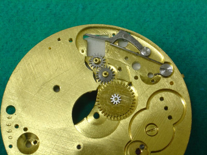 Werk Zifferblattseite teilzerlegt